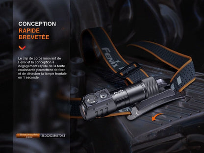 Lampe Frontale Fenix HM71R – 2700 Lumens  NYCTALOPE  