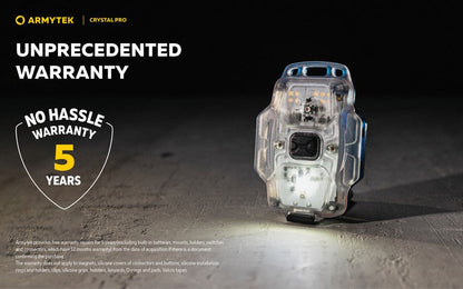 Lampe Armytek Crystal PRO – 220 Lumens Blanc + 30 Lumens Rouge - Accéléromètre  NYCTALOPE  