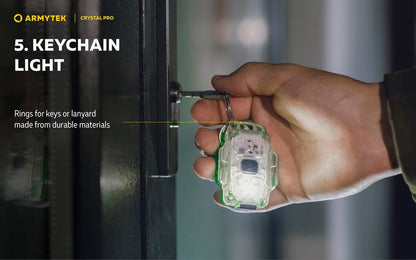 Lampe Armytek Crystal PRO – 220 Lumens Blanc + 30 Lumens Rouge - Accéléromètre  NYCTALOPE  