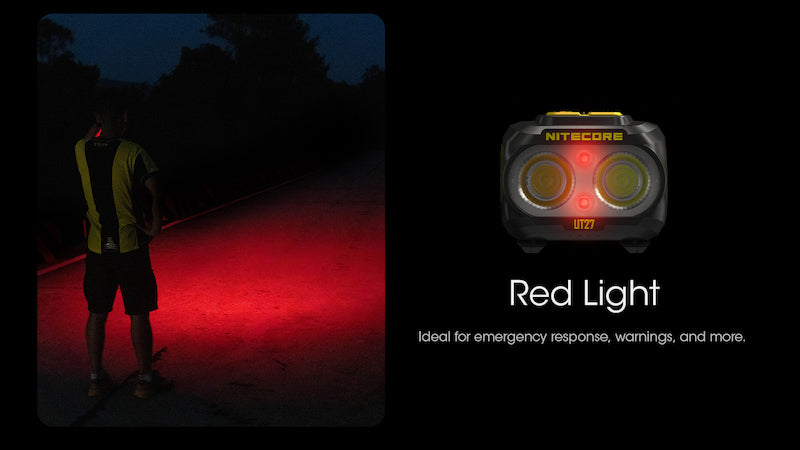 Lampe Frontale Nitecore UT27 NEW – 800 Lumens - Noire  NYCTALOPE  