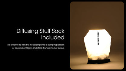 Lampe Frontale Nitecore UT27 NEW – 800 Lumens - Noire  NYCTALOPE  