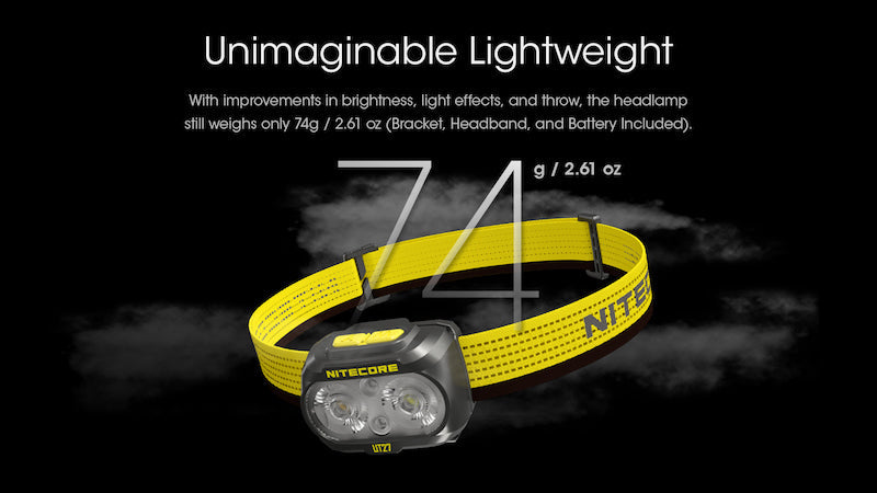 Lampe Frontale Nitecore UT27 NEW – 800 Lumens - Noire  NYCTALOPE  