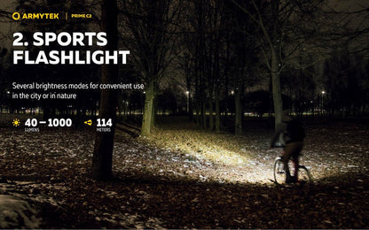 Lampe Torche Armytek Prime C2 Magnet USB – 1000/930 Lumens  NYCTALOPE  