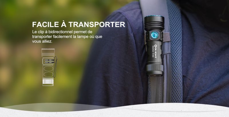 Lampe Torche Olight SEEKER 4 Mini Noir (blanc froid) – 1200 Lumens  NYCTALOPE  