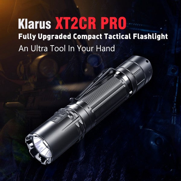 Lampe Torche Klarus XT2CR PRO DESERT TAN – 2100 Lumens tactique et rechargeable  NYCTALOPE  