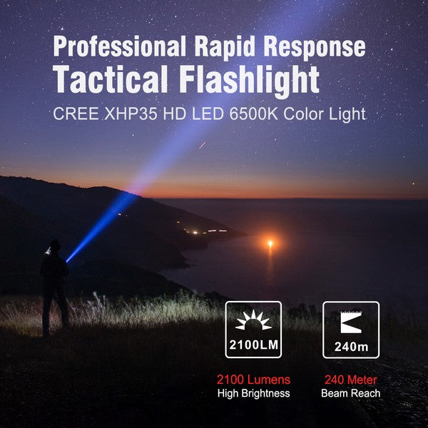 Lampe Torche Klarus XT2CR PRO DESERT TAN – 2100 Lumens tactique et rechargeable