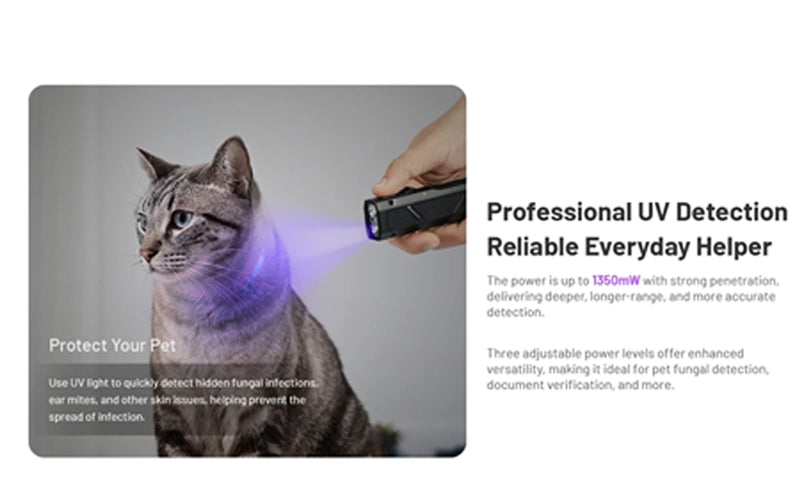 Lampe Torche Nitecore EDC17 - 1500 Lumens - LED Blanche + UV + Laser Vert - Design Plat Rechargeable USB-C  NYCTALOPE  