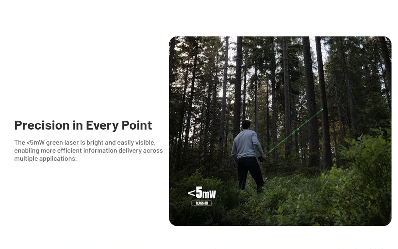 Lampe Torche Nitecore EDC17 - 1500 Lumens - LED Blanche + UV + Laser Vert - Design Plat Rechargeable USB-C  NYCTALOPE  