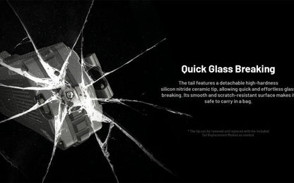 Lampe Torche Nitecore EDC17 - 1500 Lumens - LED Blanche + UV + Laser Vert - Design Plat Rechargeable USB-C  NYCTALOPE  