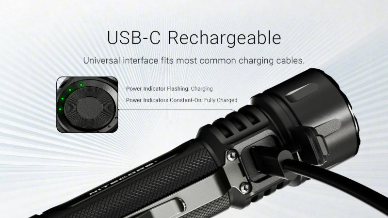 Lampe torche tactique Nitecore EX7 – 6000 Lumens  NYCTALOPE  