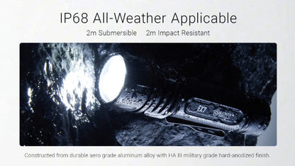 Lampe torche tactique Nitecore EX7 – 6000 Lumens  NYCTALOPE  