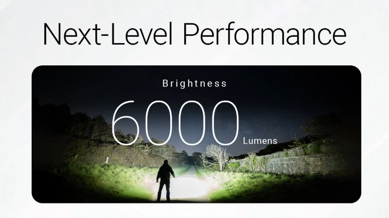 Lampe torche tactique Nitecore EX7 – 6000 Lumens  NYCTALOPE  