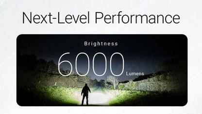 Lampe torche tactique Nitecore EX7 – 6000 Lumens  NYCTALOPE  