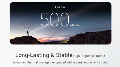 Lampe torche tactique Nitecore EX7 – 6000 Lumens  NYCTALOPE  