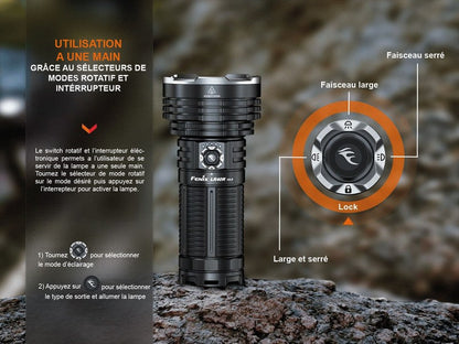 Lampe Torche Fenix LR40R V2.0 – 15000 Lumens - Rechargeable  NYCTALOPE  