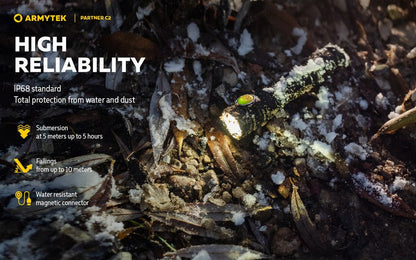 Lampe Torche Armytek Partner C2 V4 Magnet USB – 1100/1020 Lumens  NYCTALOPE  