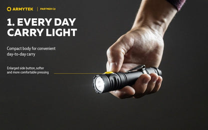 Lampe Torche Armytek Partner C2 V4 Magnet USB – 1100/1020 Lumens  NYCTALOPE  