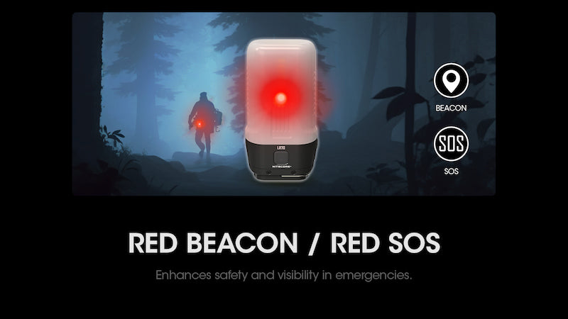 Lampe torche + Lanterne Nitecore LR70 – 3000 Lumens – Fonction PowerBank 10000mAh  NYCTALOPE  