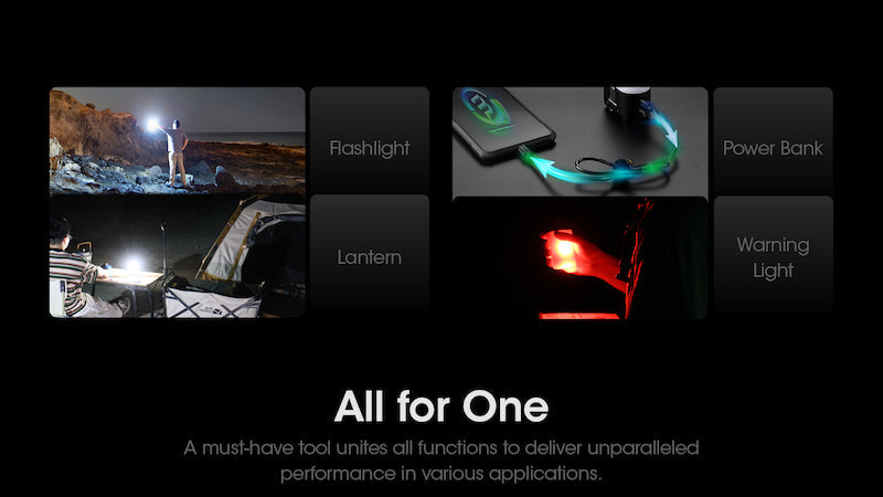 Lampe torche + Lanterne Nitecore LR70 – 3000 Lumens – Fonction PowerBank 10000mAh  NYCTALOPE  