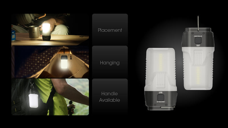 Lampe torche + Lanterne Nitecore LR70 – 3000 Lumens – Fonction PowerBank 10000mAh  NYCTALOPE  