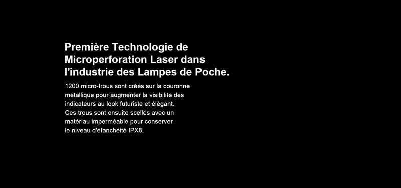 Lampe Torche Olight SEEKER 4 Pro Noir – 4600 Lumens  NYCTALOPE  