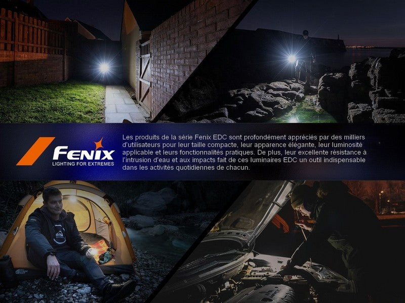 Lampe de poche porte-clés Fenix E03R V2.0 – 500 Lumens  NYCTALOPE  