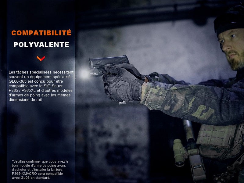 Lampe tactique pour arme – Fenix GL06 – 600 Lumens  NYCTALOPE  