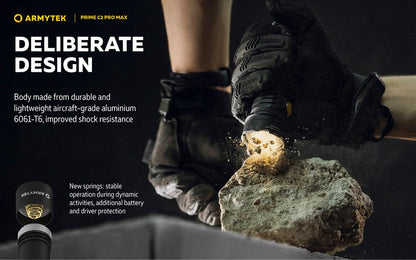 Lampe Torche Armytek Prime C2 PRO MAX V4 Magnet USB – 4000/3720 Lumens  NYCTALOPE  