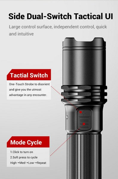 Lampe Torche Rechargeable Klarus A1 PRO – 1300 Lumens  NYCTALOPE  