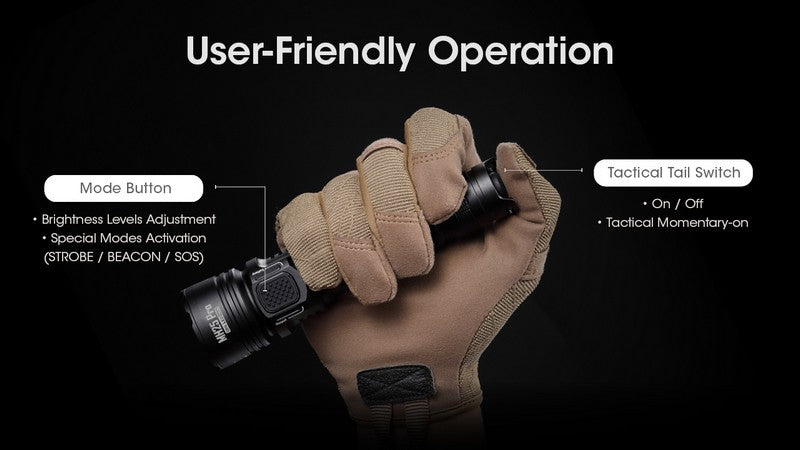 Lampe Torche Nitecore MH25 PRO - 3300 Lumens  NYCTALOPE  