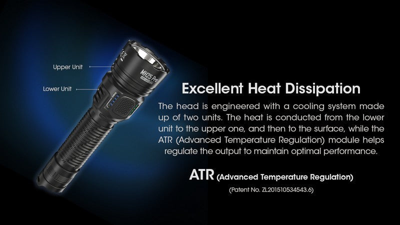 Lampe Torche Nitecore MH25 PRO - 3300 Lumens  NYCTALOPE  