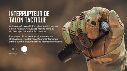 Lampe Torche Olight WARRIOR 3 S – Tricolore  – 2300 Lumens  NYCTALOPE  