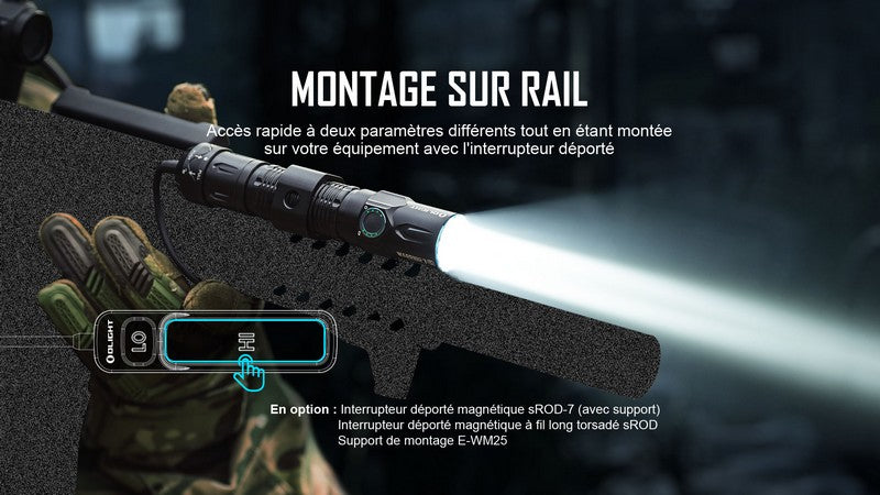 Lampe Torche Olight WARRIOR 3 S – Tricolore  – 2300 Lumens  NYCTALOPE  