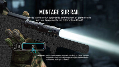 Lampe Torche Olight WARRIOR 3 S – Tricolore  – 2300 Lumens  NYCTALOPE  