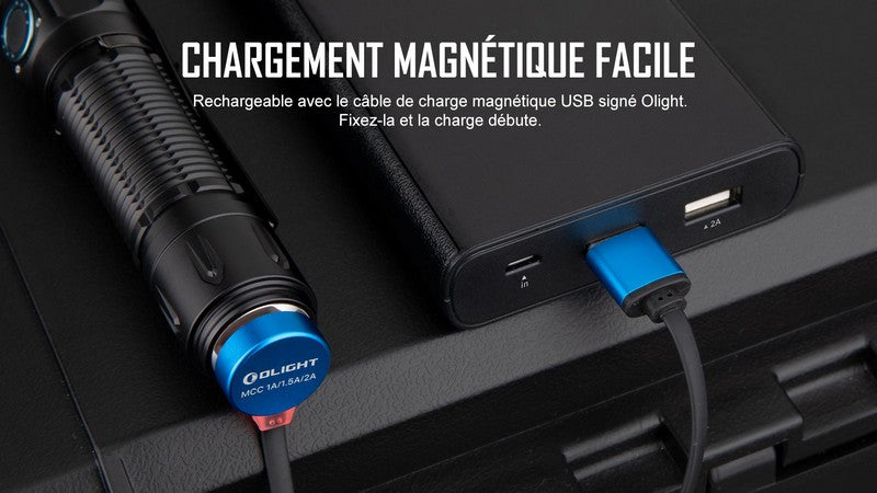 Lampe Torche Olight WARRIOR 3 S – Tricolore  – 2300 Lumens  NYCTALOPE  