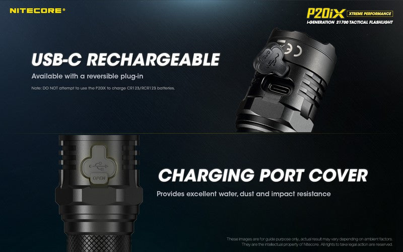 Lampe Torche Nitecore P20ix 4000 Lumens rechargeable USB-C Nitecore