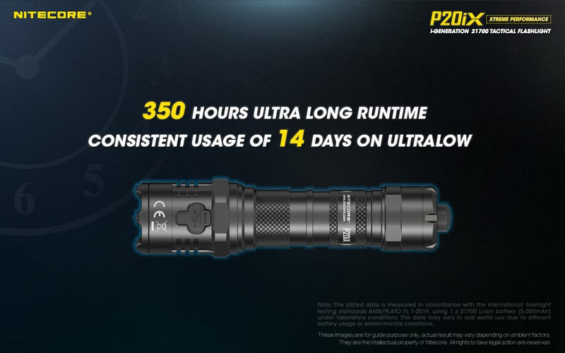 Lampe Torche Nitecore P20ix 4000 Lumens rechargeable USB-C Nitecore