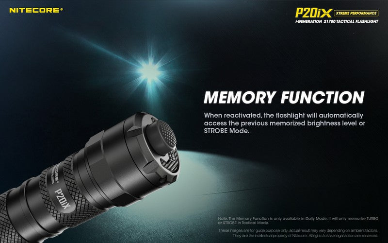 Lampe Torche Nitecore P20ix 4000 Lumens rechargeable USB-C Nitecore