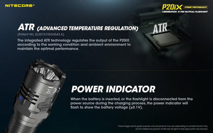 Lampe Torche Nitecore P20ix - 4000 Lumens rechargeable USB-C  NYCTALOPE  