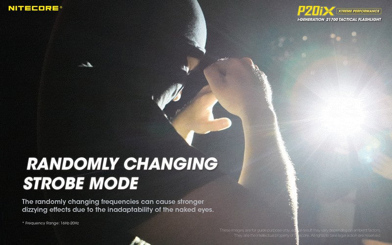 Lampe Torche Nitecore P20ix 4000 Lumens rechargeable USB-C Nitecore