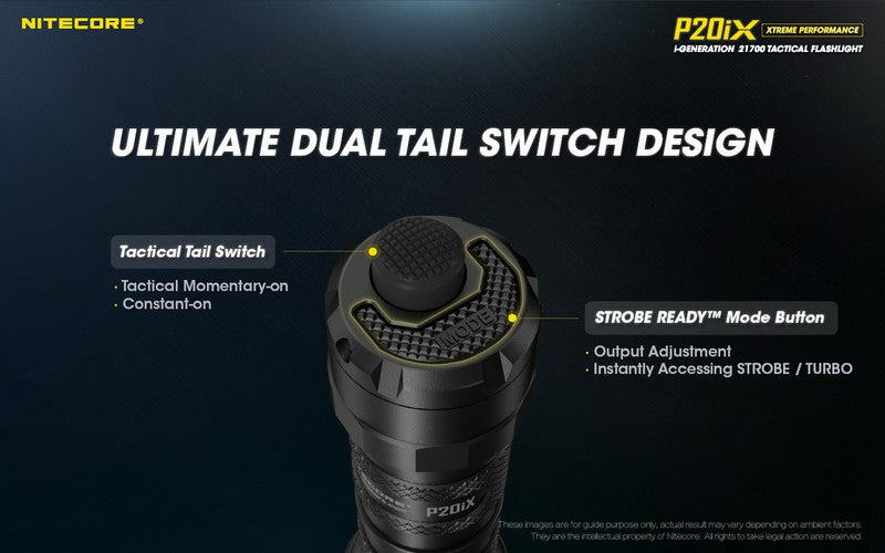 Lampe Torche Nitecore P20ix 4000 Lumens rechargeable USB-C Nitecore