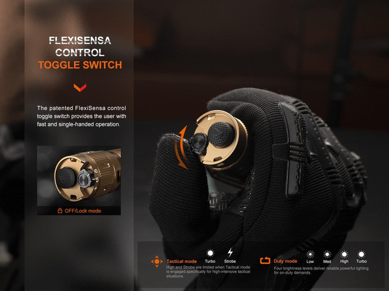 Lampe Torche Tactique Fenix TK20R UE Gris – 2800 Lumens - Rechargeable  NYCTALOPE  