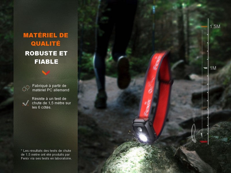 Lampe Frontale Fenix HL16 – 450 Lumens  NYCTALOPE  