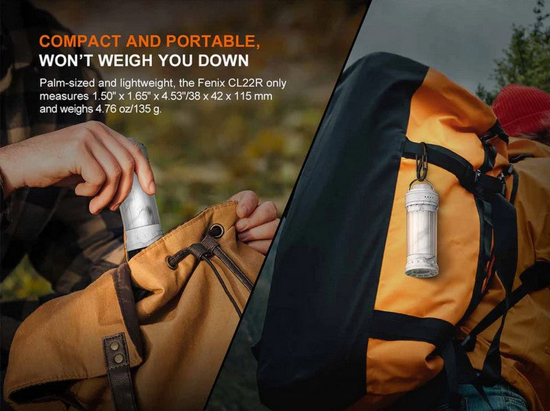 Lanterne Fenix CL22R - 500 Lumens - lampe multifonctions rechargeable USB-C  NYCTALOPE  