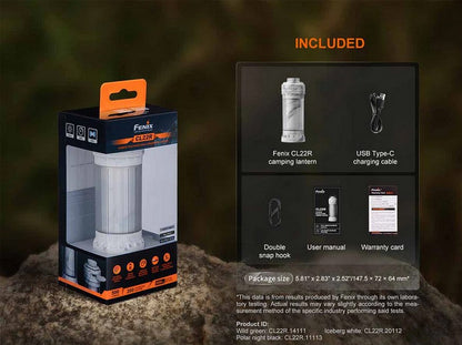 Lanterne Fenix CL22R - 500 Lumens - lampe multifonctions rechargeable USB-C  NYCTALOPE  