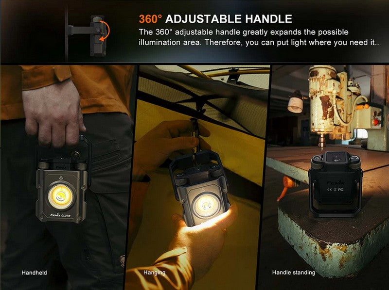 Lanterne Fenix CL27R - 1600 Lumens - lampe multifonctions rechargeable USB-C  NYCTALOPE  