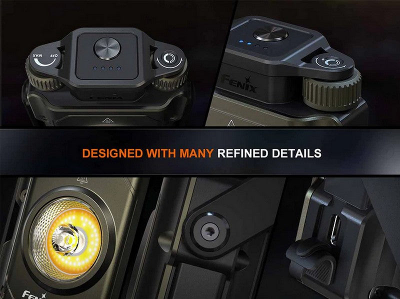 Lanterne Fenix CL27R - 1600 Lumens - lampe multifonctions rechargeable USB-C  NYCTALOPE  