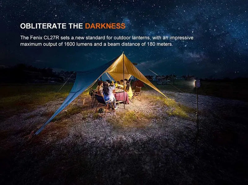 Lanterne Fenix CL27R - 1600 Lumens - lampe multifonctions rechargeable USB-C  NYCTALOPE  