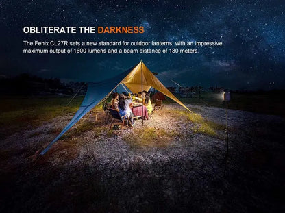 Lanterne Fenix CL27R - 1600 Lumens - lampe multifonctions rechargeable USB-C  NYCTALOPE  