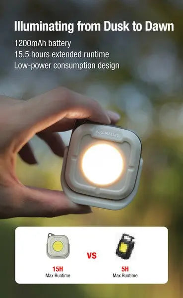 Lanterne de camping Klarus CL5 - 650 Lumens - Compacte légère, Rechargeable  NYCTALOPE  